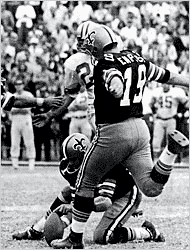 Tom Dempsey Kicking Winning FG vs. Detroit 1970