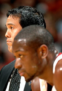 Erik Spoelstra and Dwayne Wade