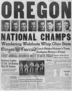 Oregon 1939 NCAA Champs
