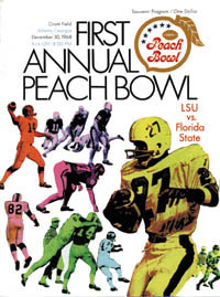 1968 Peach Bowl Program