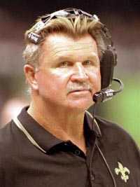 Saints Coach Mike Ditka