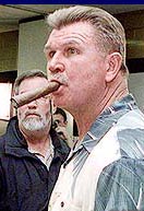 Mike Ditka with Cigar