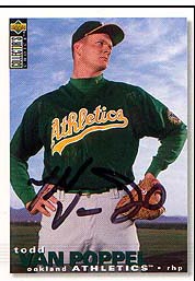 P Todd Van Poppel, Athletics