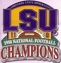 LSU 1958 Championship Logo