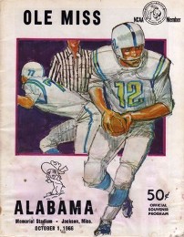 1966 Alabama-Ole Miss Program