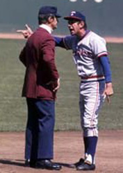 Manager Billy Martin, Texas Rangers