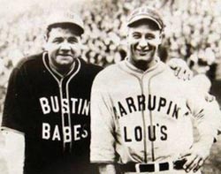 Babe Ruth and Lou Gehrig