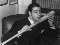 DiMaggio Kisses Bat