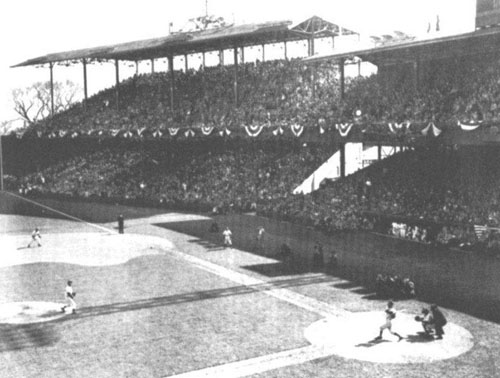 A packed Griffith Stadium