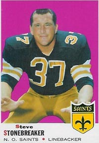 Saints LB Steve Stonebreaker